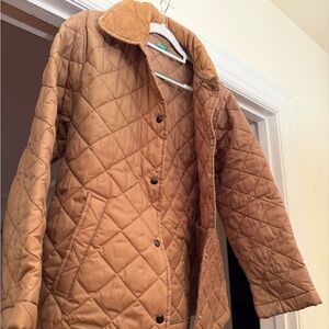 Vintage United Colors Of Benetton Quilted Brown Puffer Jacket